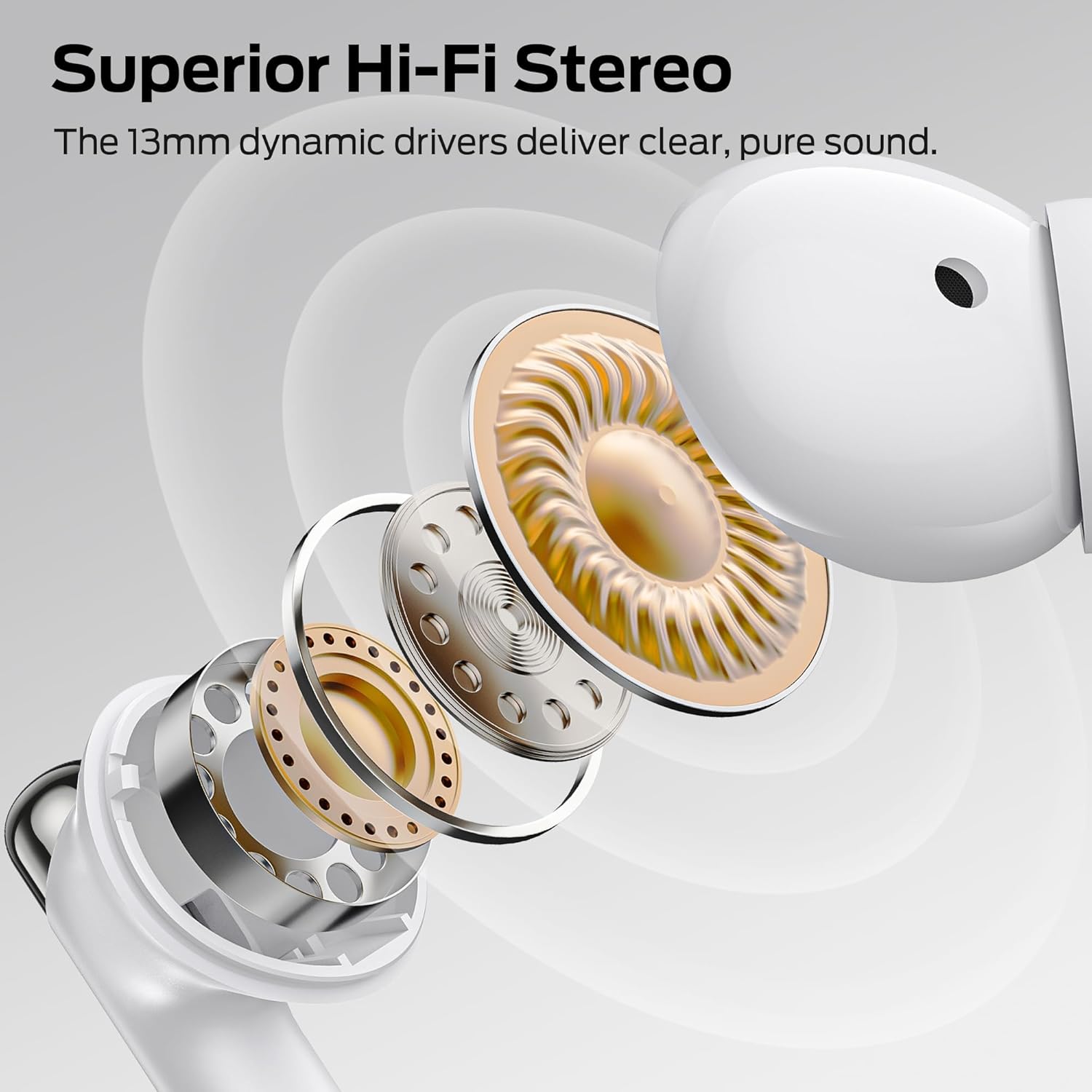 Monster N-Lite 211 Wireless Earbuds, Bluetooth 6.0 Stereo Headphones with Powerful Bass, Built-in Noise-Cancelling Mic for Clear Calls, LED Display, 36H Playtime, IPX5 Waterproof Design for Sports - Image 3