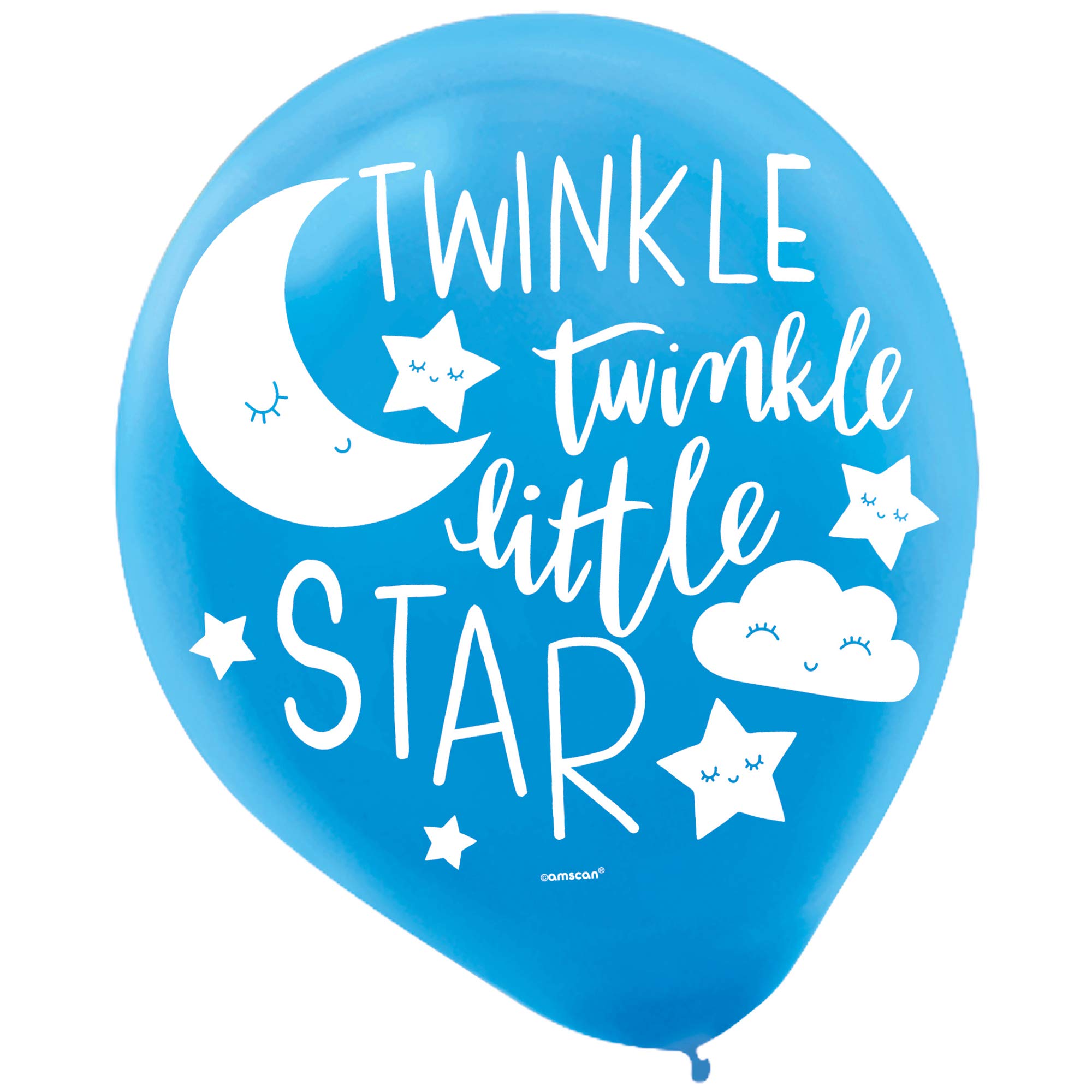 Balony lateksowe z nadrukiem w kształcie gwiaździstej nocy 30,5 cm - 15 szt