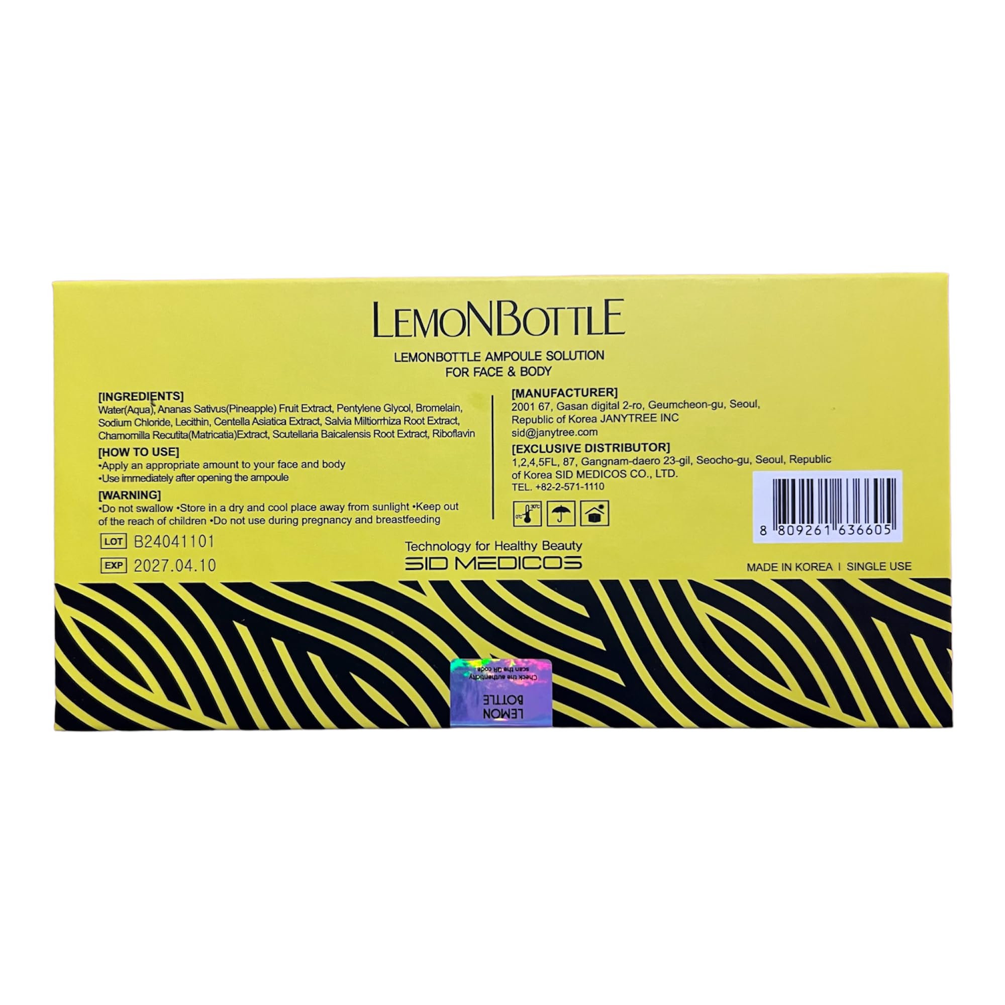 lemon bottle fat dissolving korea Dr. Lipo+ main image 1
