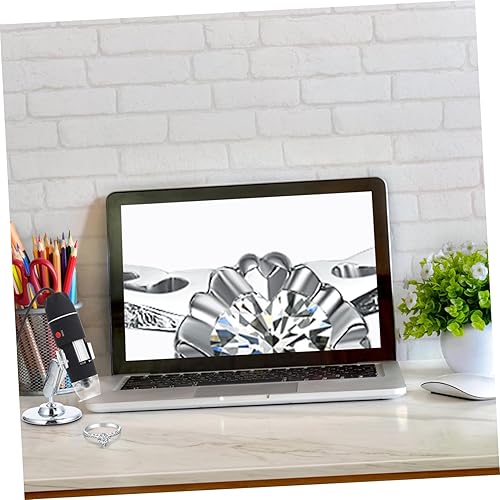 Miniatura 5 de HOMSFOU Microscopio electrónico Lupa de mano Microscopio electrónico Microscopios Profesional Microscopio Ciencia Microscopio Digital Microscopio