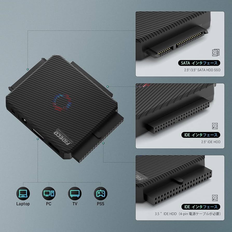 Kingwin SSD/SATA - IDE ブリッジボードアダプター、すべてのSATAデバイスを簡単にIDEに変換します。 2.5インチ、3.5インチHDDをサポートし、SAT Amazon.com: Kingwin SSD SATA to IDE Bridge Board Adapter