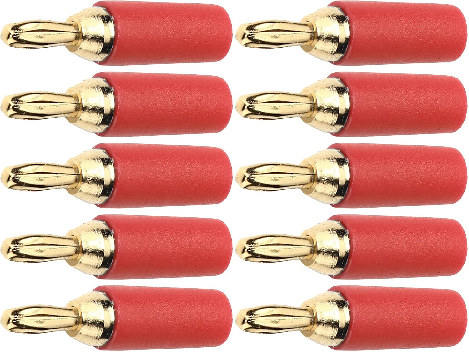 Amazon.co.jp バナナプラグ、オスはんだタイプバナナコネクタキット接続に適した信号伝送(赤) 家電＆カメラ