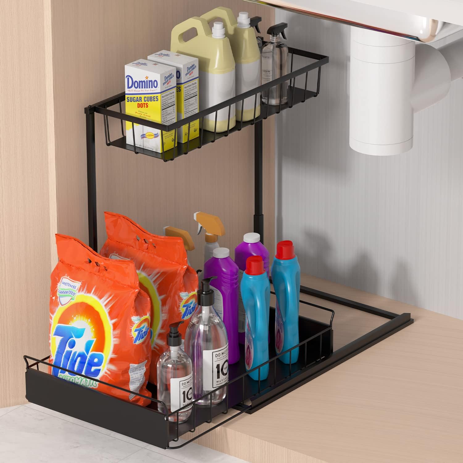 YHOUSE Organizadores y almacenamiento para debajo del fregadero