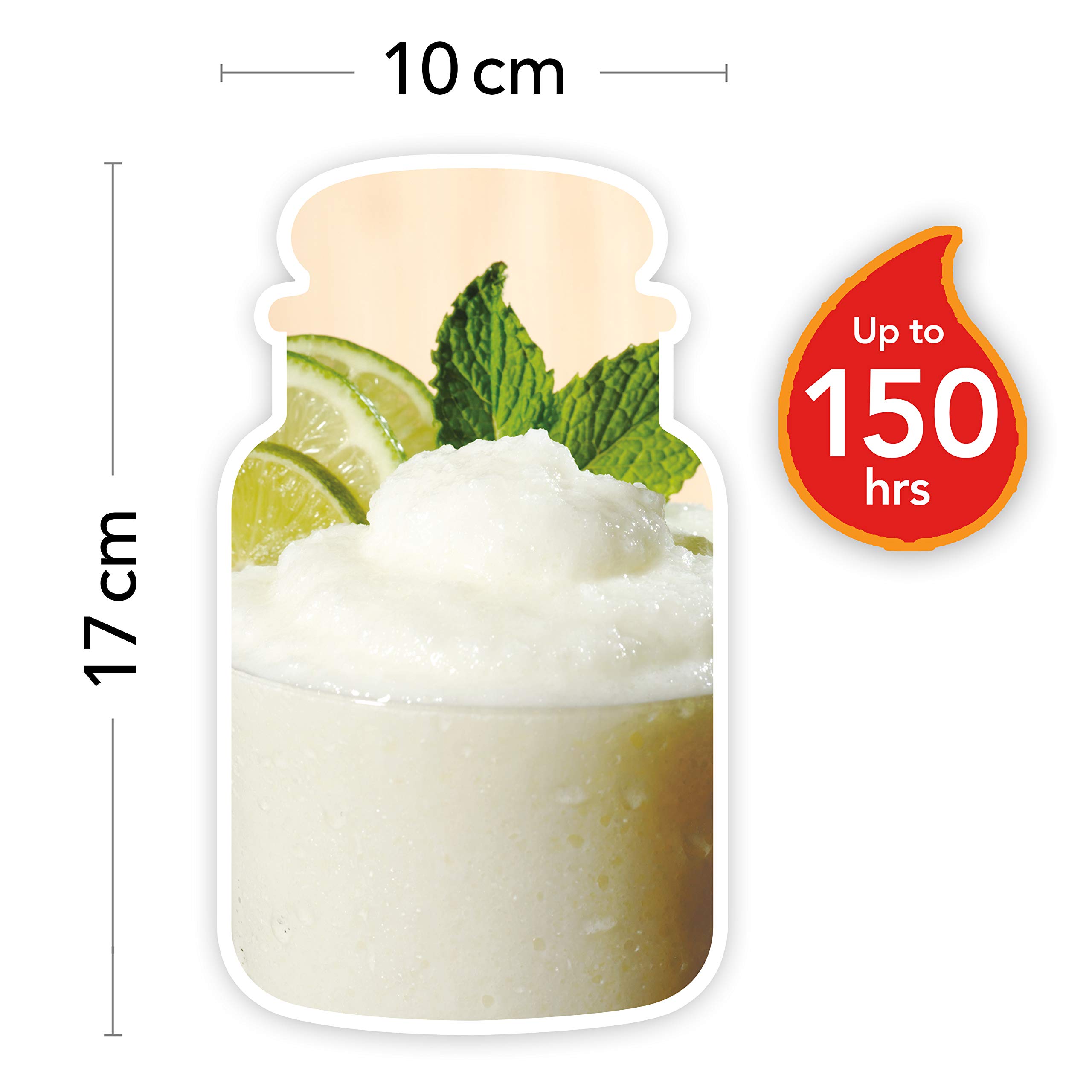 Yankee Candle große Duftkerze im Glas, Vanilla, Brenndauer bis zu 150 Stunden & Duftkerze im Glas| Vanilla Lime | Brenndauer bis zu 150 Stunden| Große Kerze im Glas