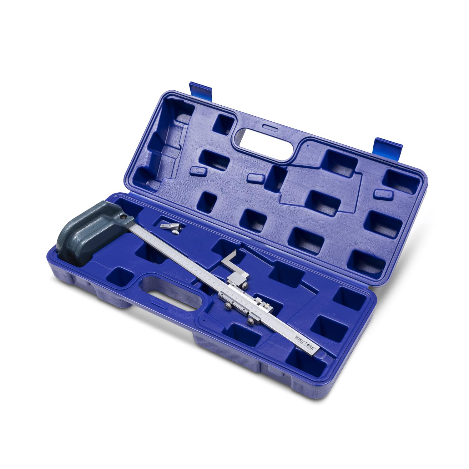WIKISTORE TRUSCHINO PROFESSIONALE 300X0,02 mm, Truschino in Acciaio con Vite Micrometrica e Punta in Metallo Duro, Attrezzo da Lavoro Preciso, Robusto e Resistente