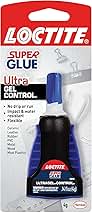 Loctite Super Glue Ultra Gel Control, Clear, 0.14 fl oz Bottle, 1 Pack - Superglue for Plastic, Wood, Metal, Crafts & Repair, Cyanoacrylate Adhesive Instant Glue, Quick Dry