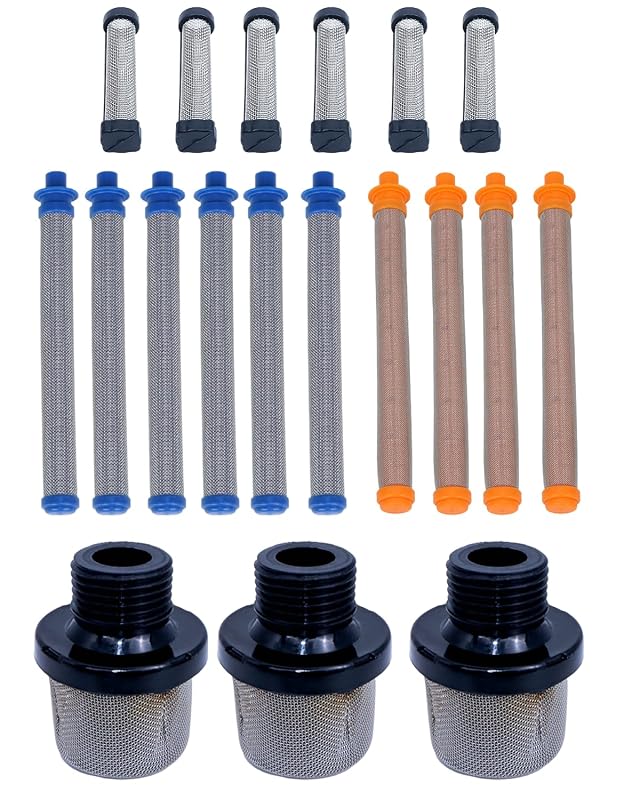 Kit de Filtros para Pulverizador de Tinta Airless LUCKXUANYUAN – Compatível com Graco Magnum ProX17, ProX19, Pistolas SG2 e SG3, 19 Peças