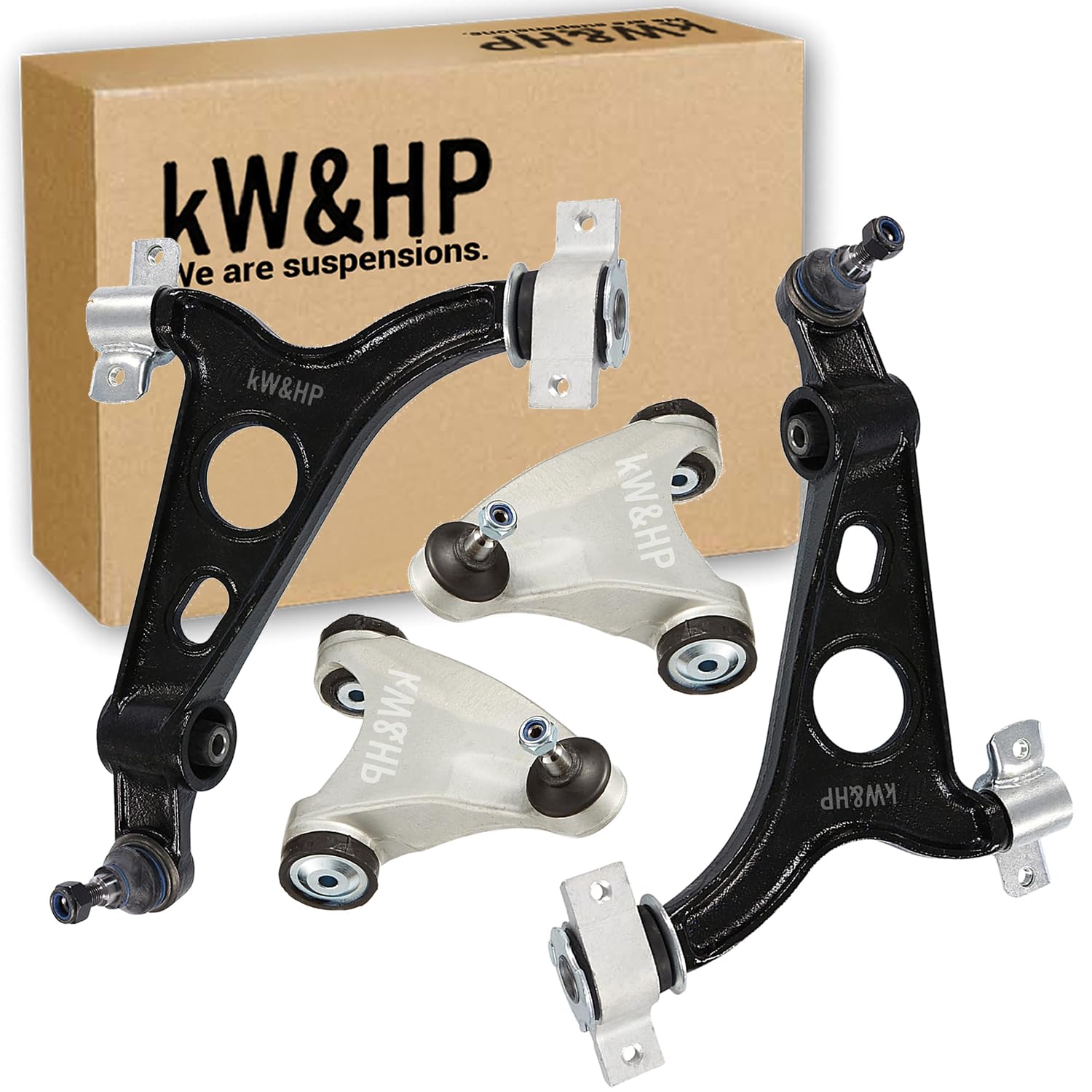 KIT BRACCI OSCILLANTI RINFORZATI TRAPEZI INF + SUP + BIELLETTE + GOMMINI Tutti i modelli di 147/156/GT
