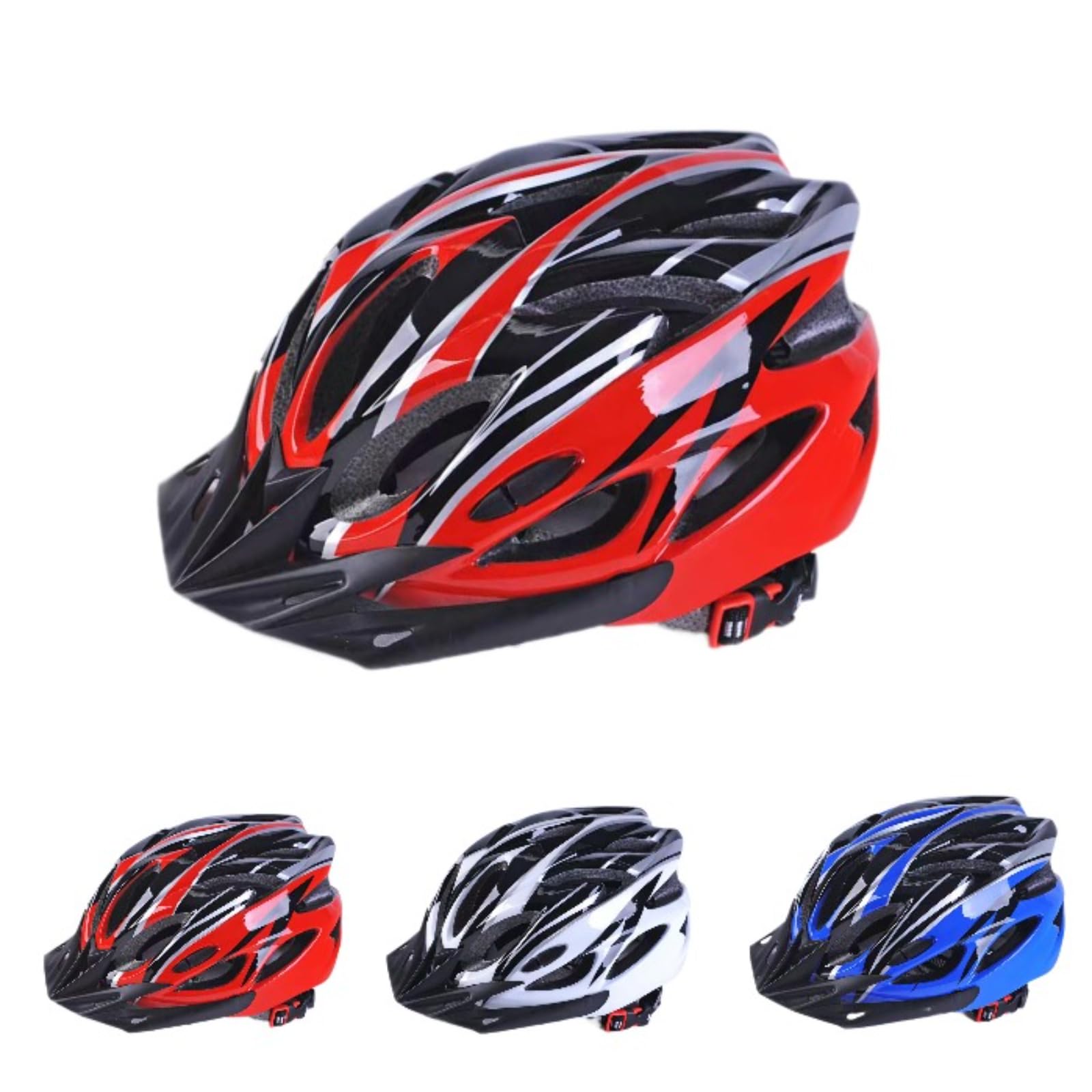 Children Helmet, Children Bicycle Helmet, Suitable for Boys and Girls Aged 5-15, Children's Adjustable Helmet Suitable for Bicycles Scooters Skates and Cycling (Red and Black -M)