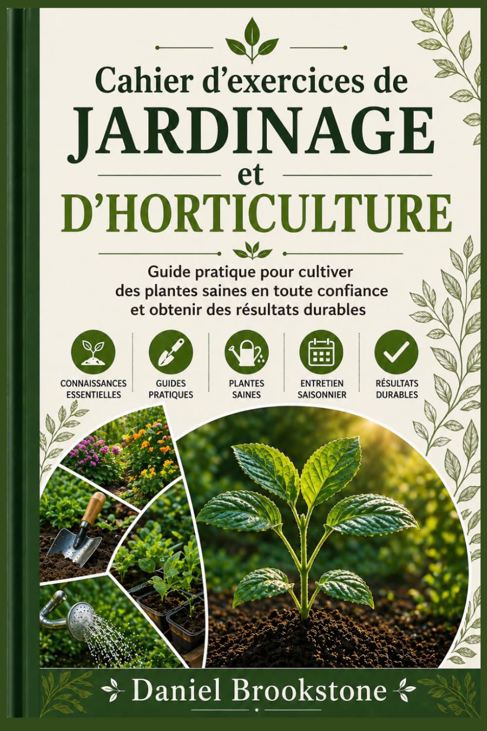Cahier d'exercices de jardinage et d'horticulture: Guide pratique pour cultiver des plantes saines en toute confiance et obtenir des résultats durables