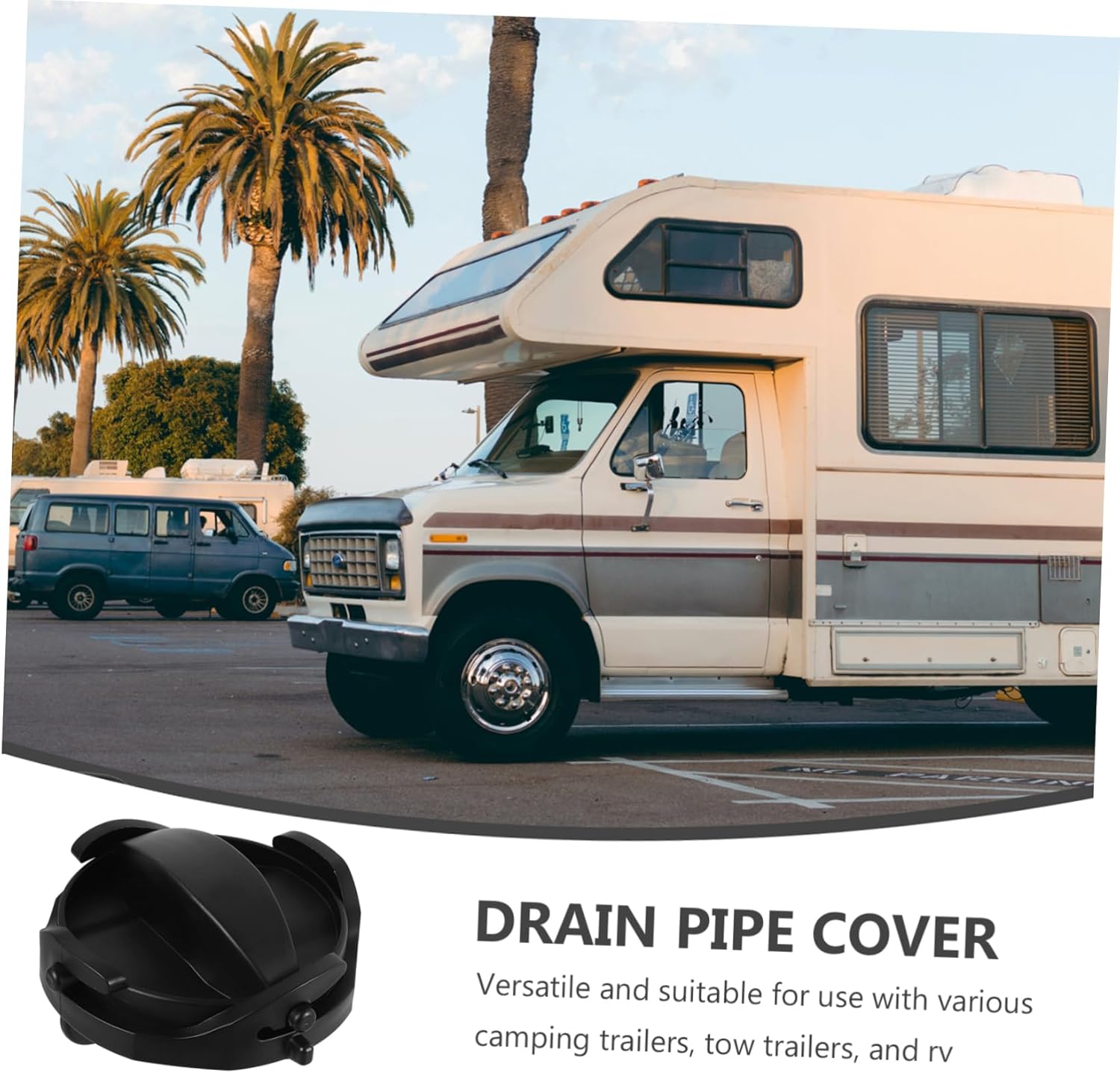 3pcs Camper Sewer Cap Rv Sewer Hose Connector Replacement Cap Cover Material Easy Install