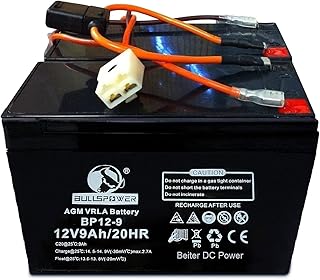 Extended Range Upgrade Your Razor MX350 Dirt Rocket to 9ah with High Performance Replacement Batteries, Includes Battery Wiring Harness, 28% Longer Running Time Easy Slide On terminals, No Soldering,