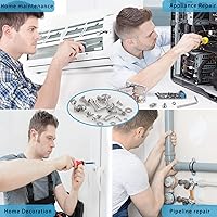 Vista 5 de newlng 1065 piezas M2 M3 M4 M5 Juego de tornillos, pernos y tuercas, arandelas planas de botón hexagonal, llave de casquillo hexagonal y tornillos