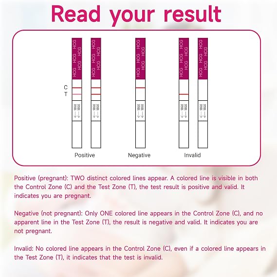 Early Detection Pregnancy Test Strips, Amazewell hCG Test Strips Easy at Home Pregnancy Tests Bulk, Over 99% Accuracy, 50 Pack Pregnancy Test Kits for Women with 1 Reusable Urine Cup
