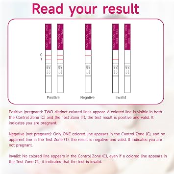 Early Detection Pregnancy Test Strips, Amazewell hCG Test Strips Easy at Home Pregnancy Tests Bulk, Over 99% Accuracy, 50 Pack Pregnancy Test Kits for Women with 1 Reusable Urine Cup