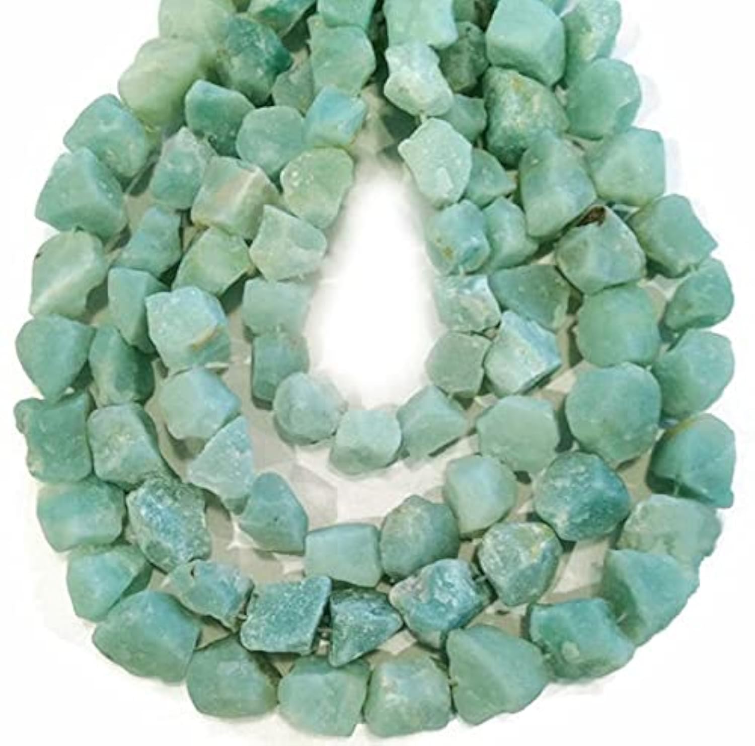 Pépites d'amazonite brute de qualité supérieure, fil de 20cm pour bijoux de haute joaillerie