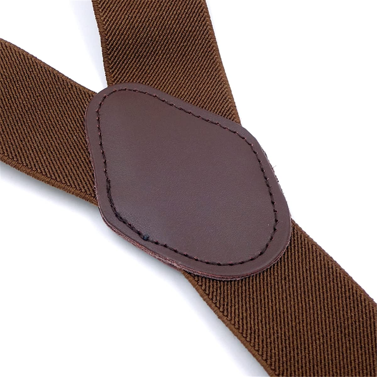 Tirantes sólidos Ajustables para Hombre, Tirantes de 1,4 Pulgadas con Forma de Y y 3 Ganchos de Metal for Hombre, Correas elásticas Ajustables Estilo Retro(Red)