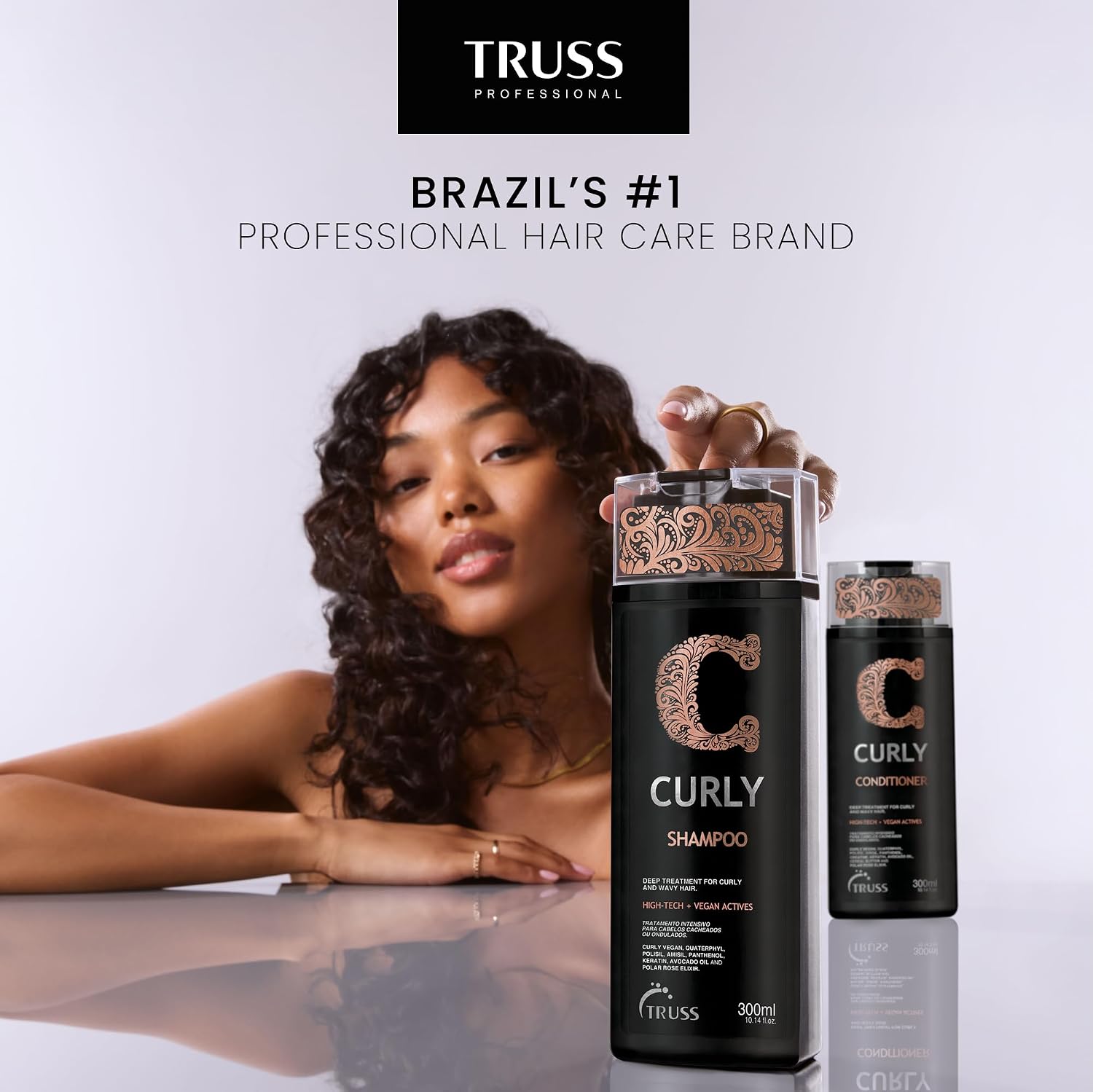 TRUSS Curly Hair Care Bundle - Shampoo and Conditioner (300 ML) image 5