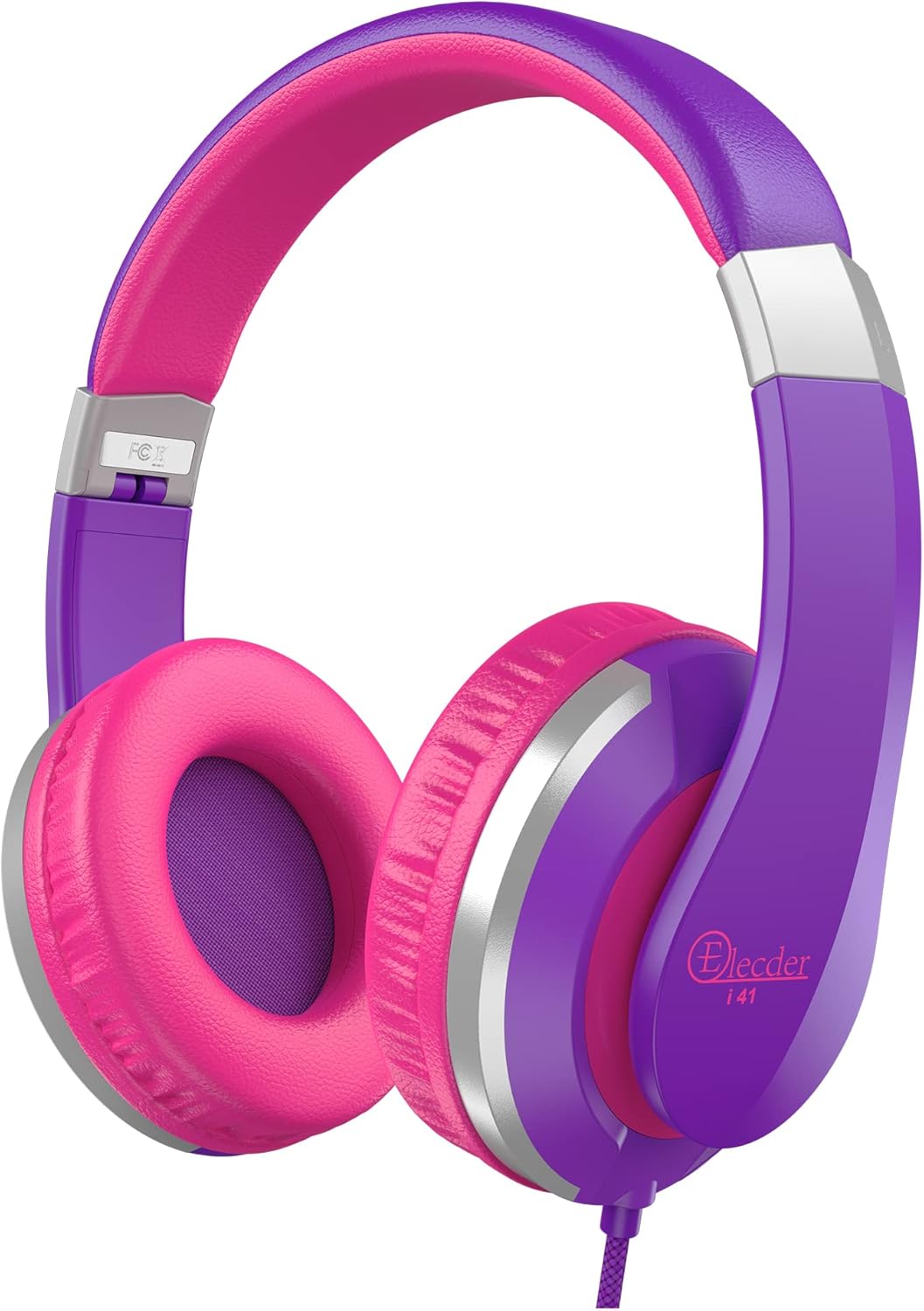 Elecder i41 Kids Headphones, Headphones for Kids Children Girls Boys Teens Foldable Adjustable On Ear Headphones with 3.5mm Jack for Smartphones Computer MP3/4 Kindle School Travel Tablet (Purple/Red) Elecder i41 Kids Headphones, Headphones for Kids Children Girls Boys Teens Foldable Adjustable On Ear Headphones with 3.5mm Jack for Smartphones Computer MP3/4 Kindle School Travel Tablet (Purple/Red)