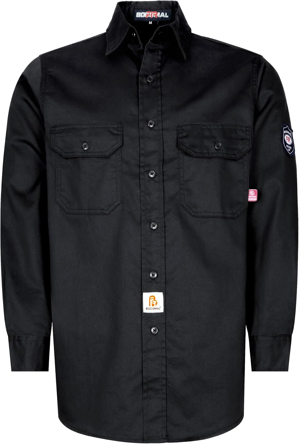 BOCOMAL FR Shirts 6.25oz Lightweight Welding Shirts Flame Resistant Men's Fire Retardant Shirt