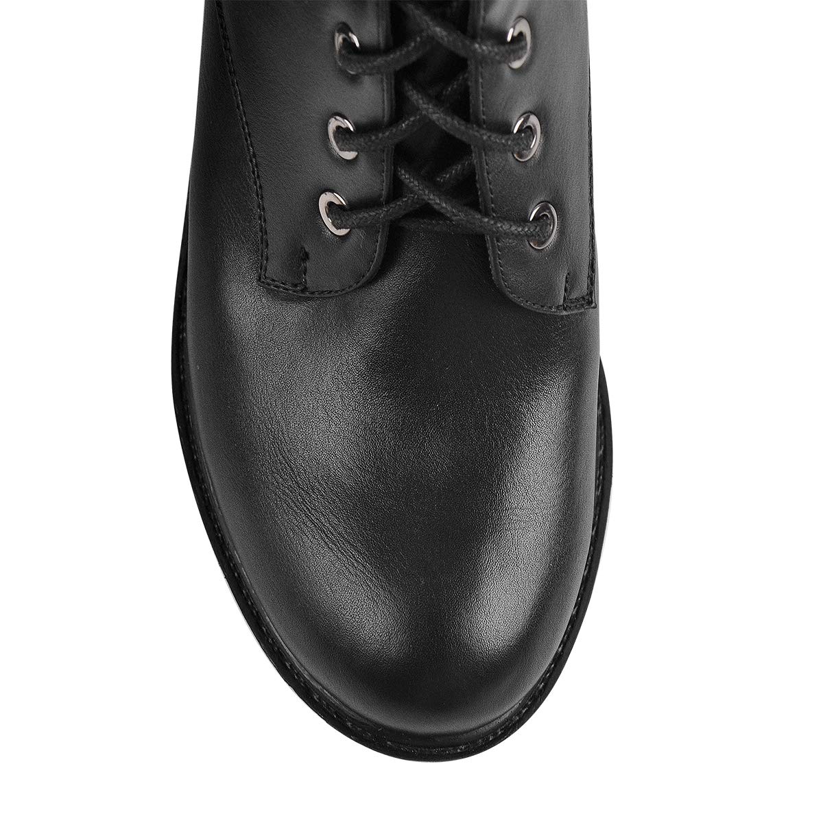 Only maker Damen Langschaft Stiefel Plateau Schuhe Cool Schwarz