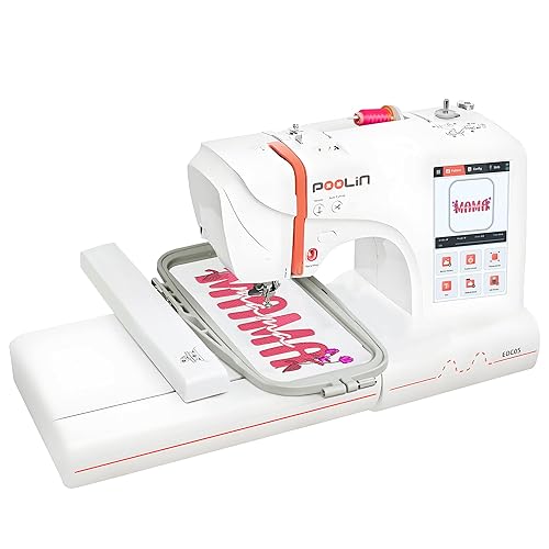 PooLin EOC05 Embroidery Machine 4"x9.25" Area Single Needle Embroidery Machine
