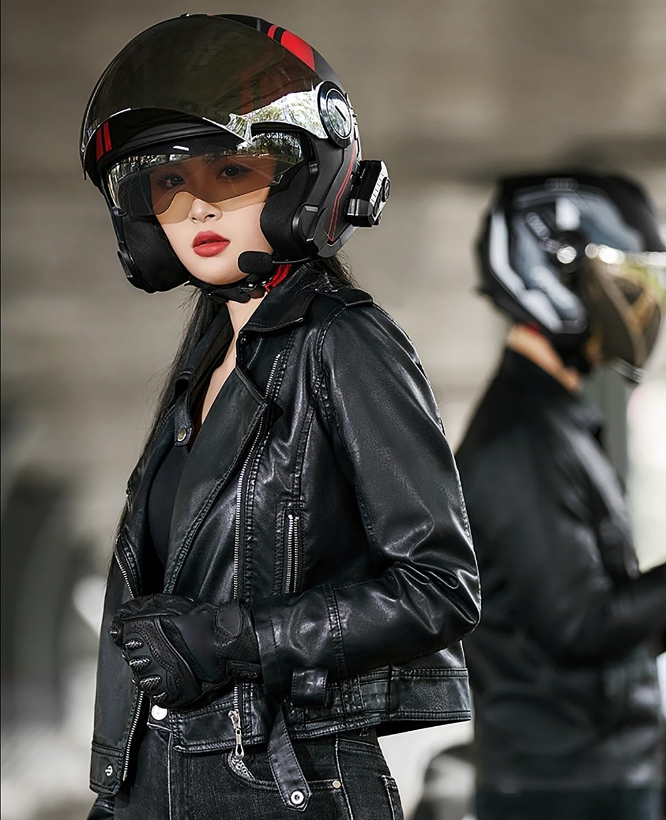 Casco De Motocicleta Abierto con Doble Visera, Casco Jet Abierto para Hombres Y Mujeres, Casco De Seguridad para Scooter Y Ciclomotor, Homologado Según ECE 2205.