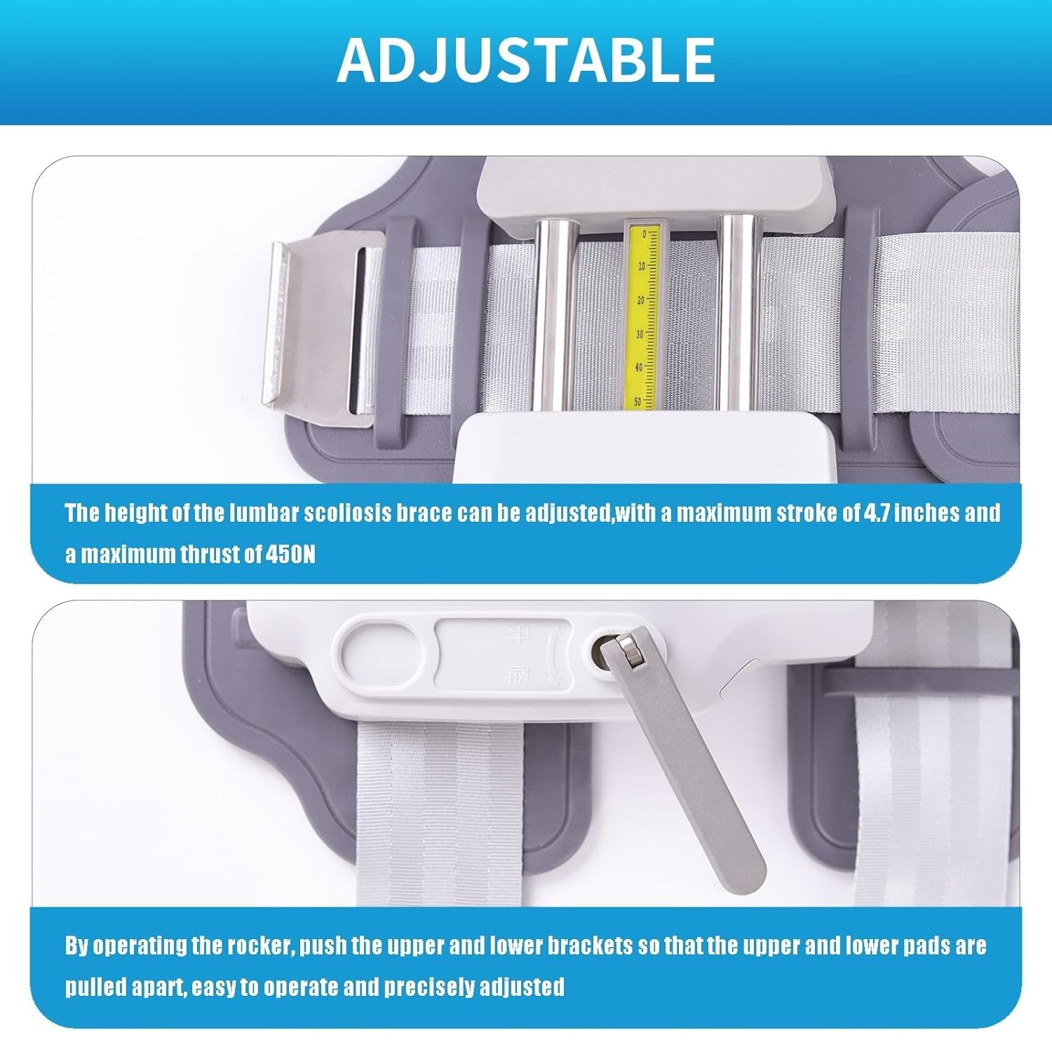 Lower Back Traction Devices for Home Use, Spinal Decompression Belt Bilateral Synchronization And Dynamically Adjustable, Stretcher for Lower Back Pain Relief