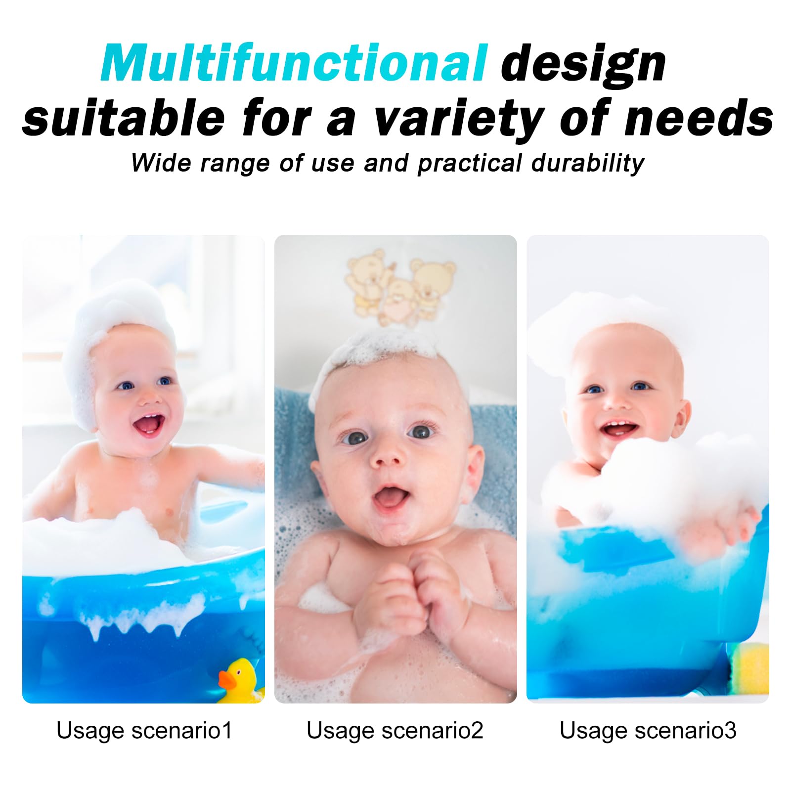 Siège de bain pour bébé 0-12 mois bleu