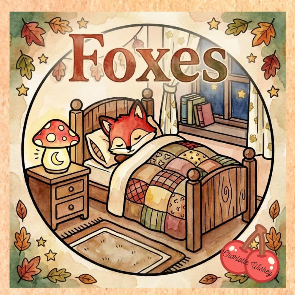 Foxes: Cute circular designed scenes of life as a fox: A cute colouring book of circular designed scenes of fox life
