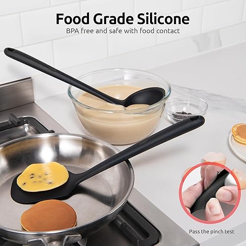 Miniatura 4 de U-Taste - Juego de utensilios de cocina de silicona accesorios de cocina de alta resistencia al calor de 13.6 pulgadas de largo, accesorios de