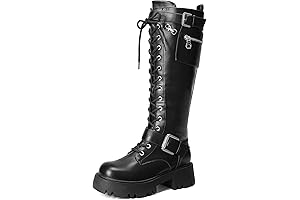 Women's Platform Lace Up Boots: Elevate Your Style with Gothic Elegance