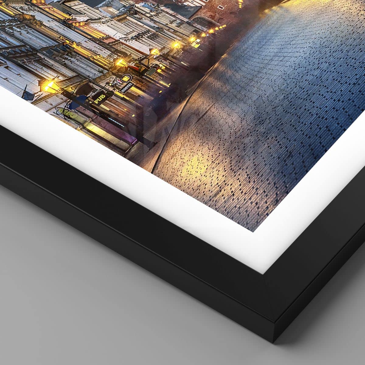 Moderno Cuadros Decorativo 70x50cm Poster De Pared Cracovia Iglesia Mariacki Cuadros Pared Imágenes Póster Marco Roble Claro Decoracion Salon Dormitorio Cocina Wall Art Prints Decor P2NAA70x50-4722