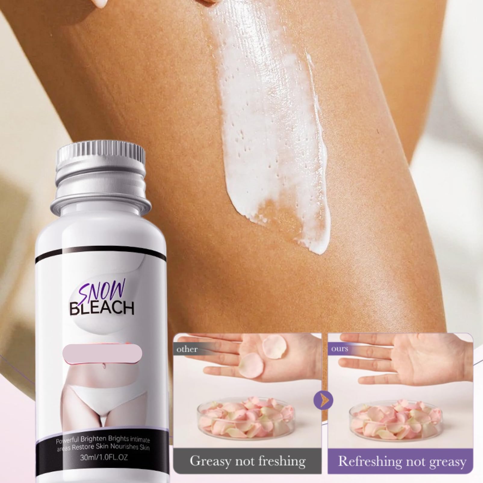 Premium Skin Whitening & Bleaching Cream for Underarm Body & Private Areas - Image 3