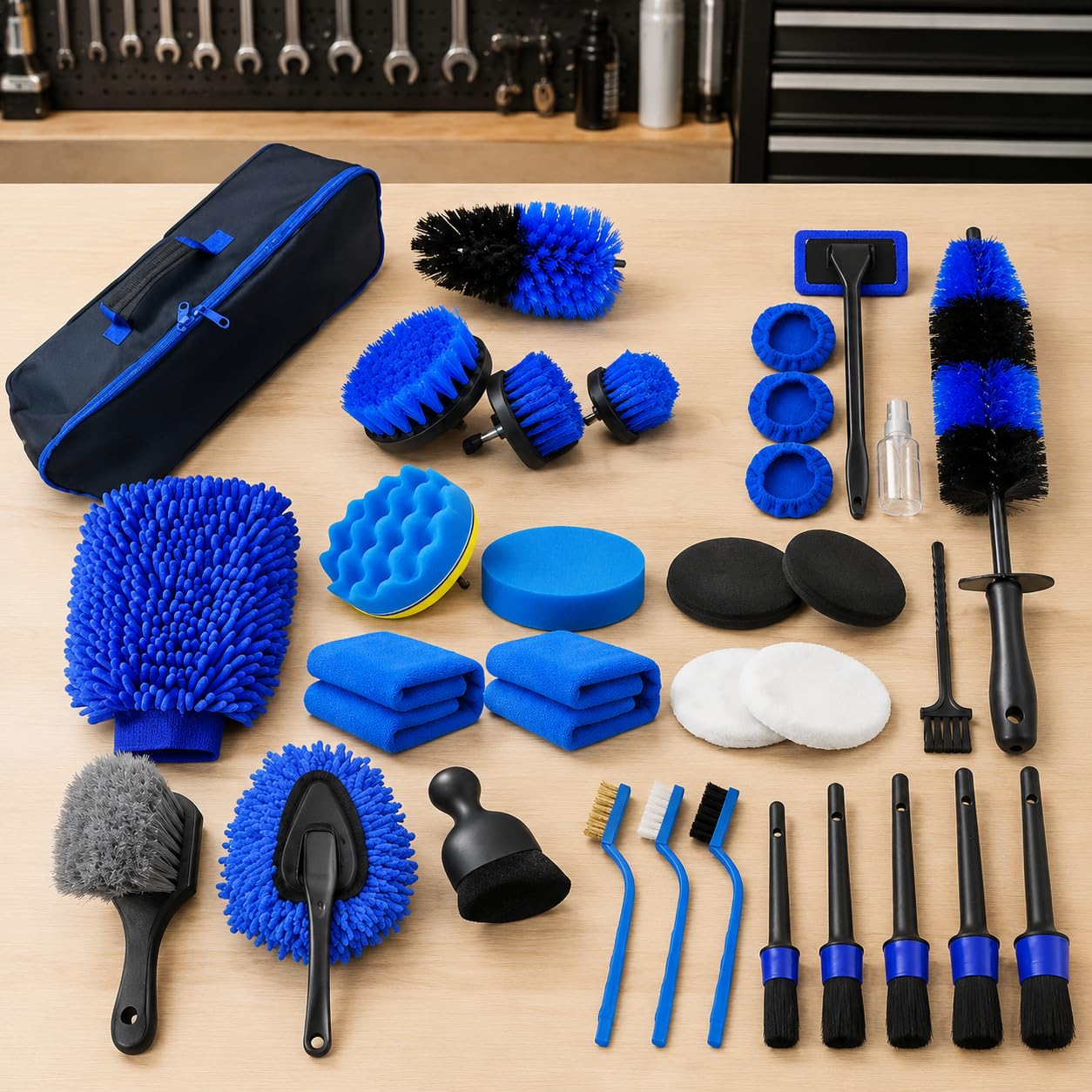 Kit Pulizia Auto, Set Detailing Auto, style to 2 | , rubber, foam, per detailing auto, nylon, microfiber, metal, per pulire