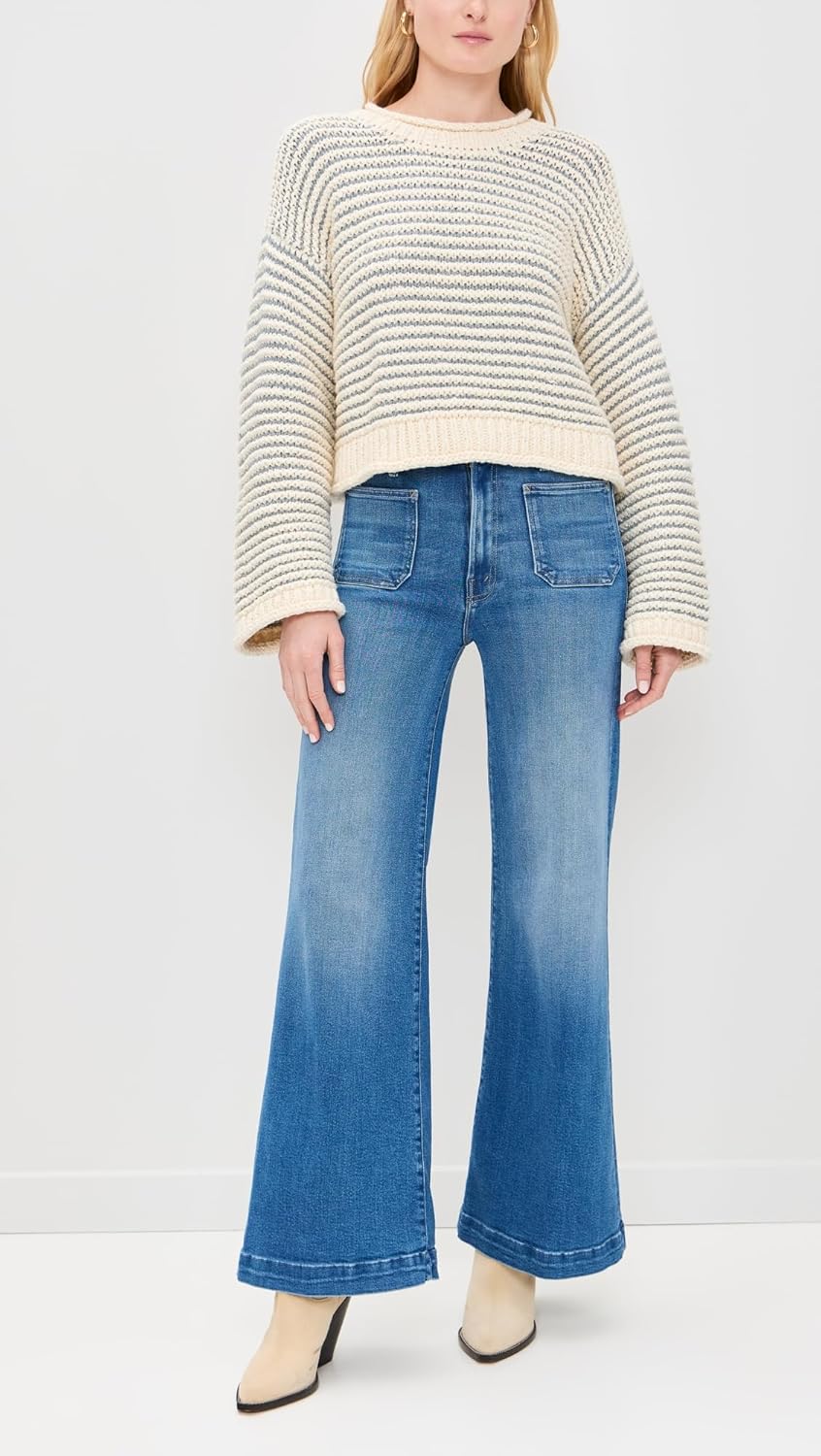 Mother Women's Hustler Roller Patch Pocket Sneak Jeans