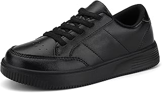 Unisex-Child Leather Lightweight Breathable Knit Athletic Running Sneakers for Kids Shoes for Boys Girls - Buy now