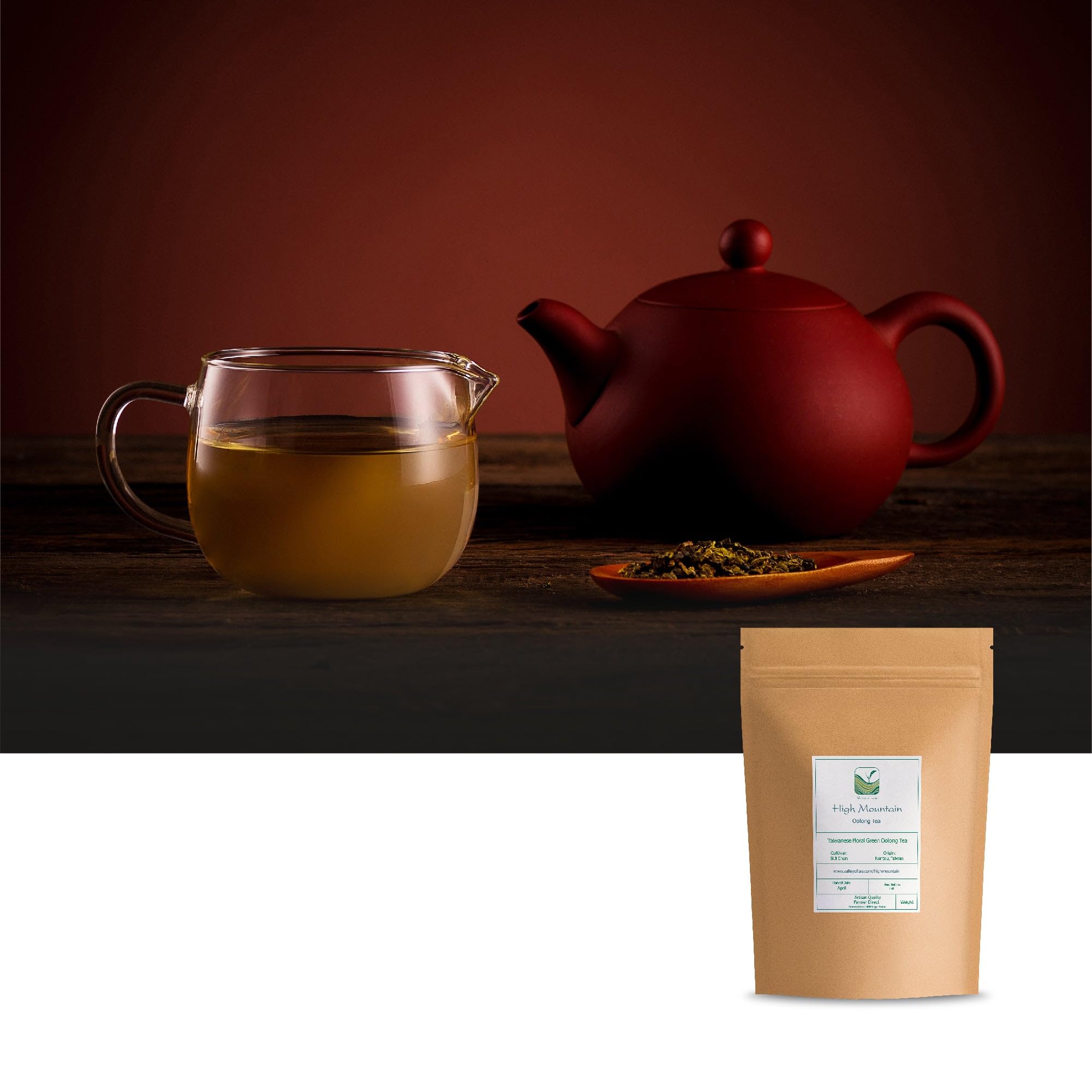 Oolong de Haute Montagne Taïwan - Thé Vert en Feuilles | aux notes florales et crémeuses cultivé en altitude pour une liqueur douce