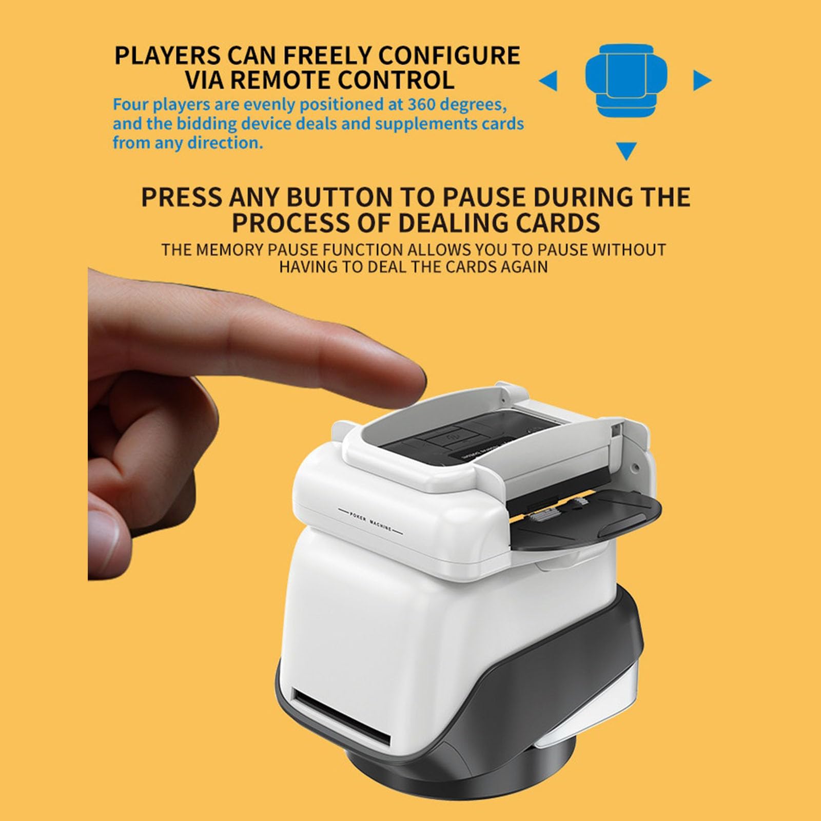 Dispositivo per mescolare Le Carte Portatile per 4 mazzi con