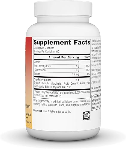 Miniatura 3 de Planetary Herbals Triphala Gold 1000mg Extra Strength Ayurvedic - 120 Tabletas