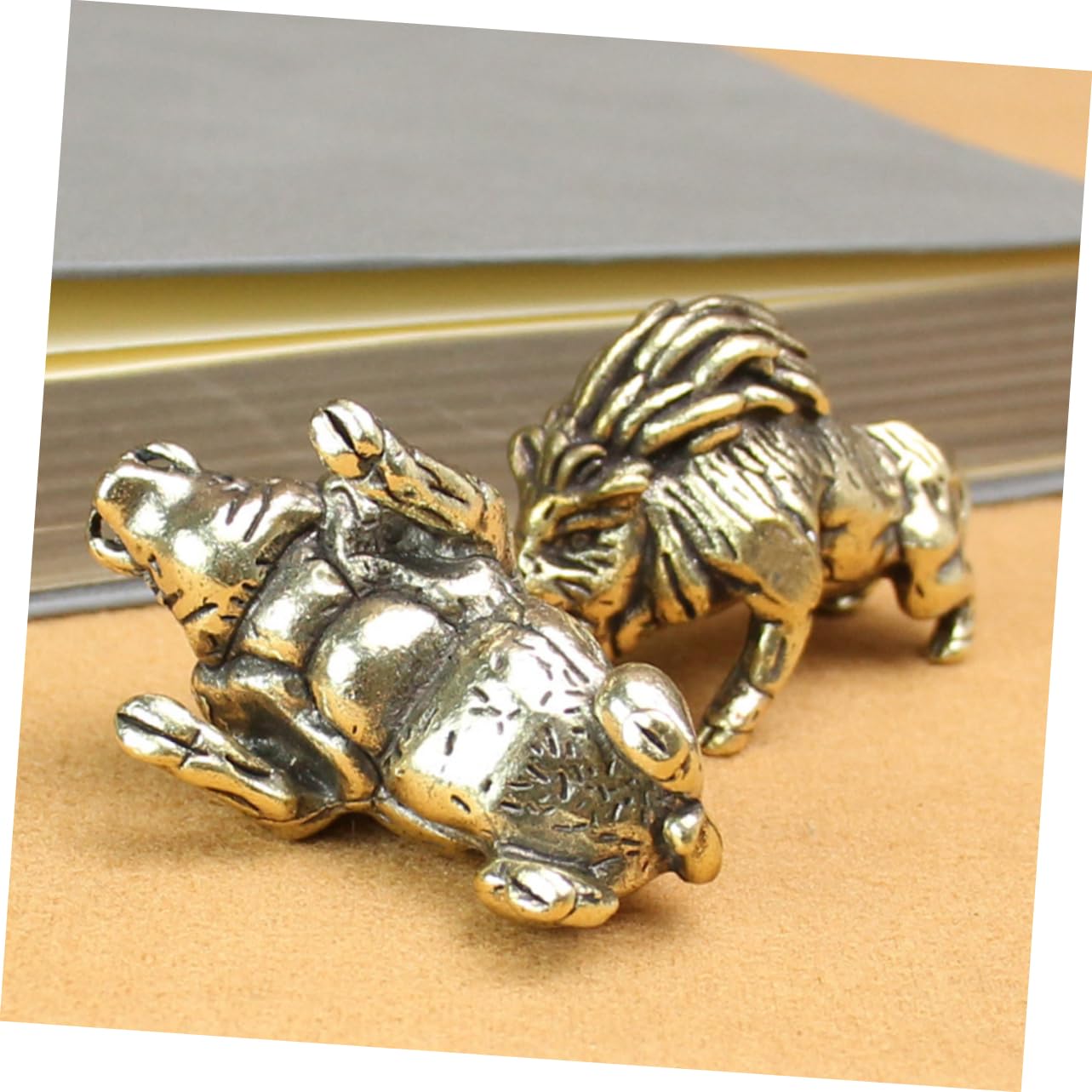 Zerodeko 6stücke Vintage Messing Wildschwein Statue Retro Tierfigur Für Schreibtischdekoration Kleine Miniatur Tierornamente Hochwertigem Messing Feng Shui Geschenkidee