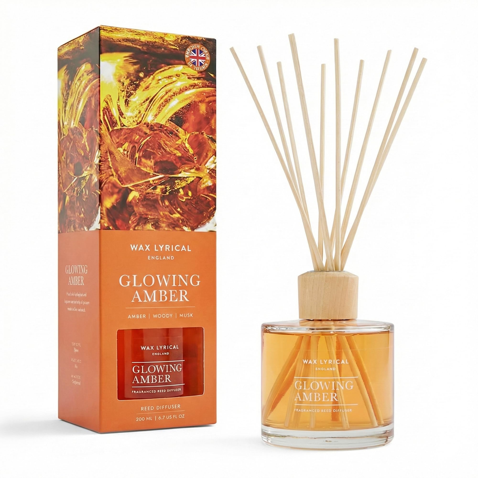 WAX LYRICAL Glowing Amber Scented Reed Diffuser 200ml