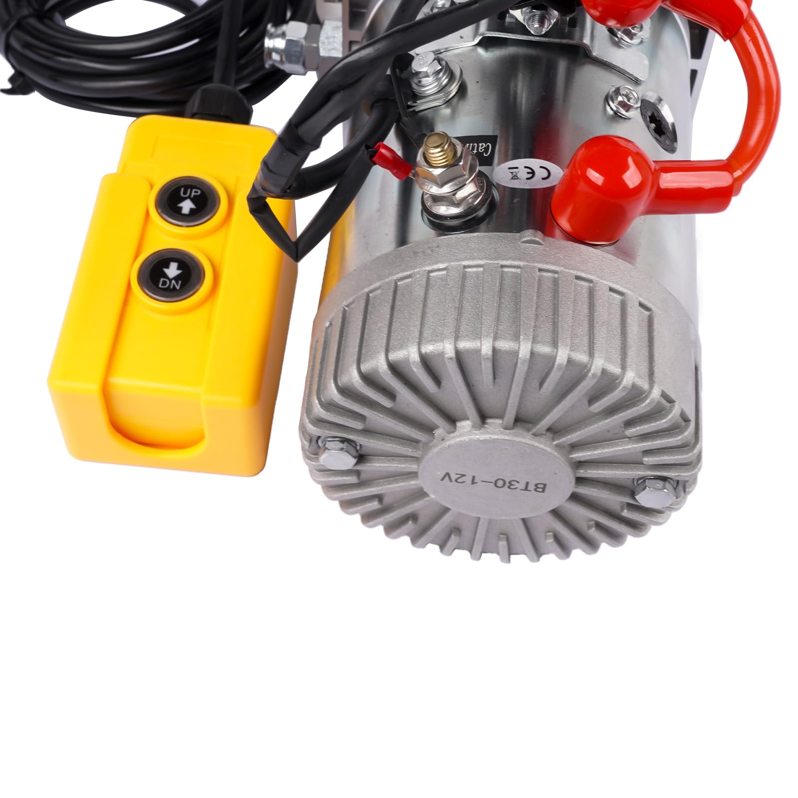 8-Liter Hydraulikpumpe 12 V Anhänger LKW Muldenkipper Kunststoff Kompatibel mit LKW-Heckklappen, Wohnmobil-Nivellierung, Scherenhebebühnen, Muldenkipper GLOSSY AUTO PARTS
