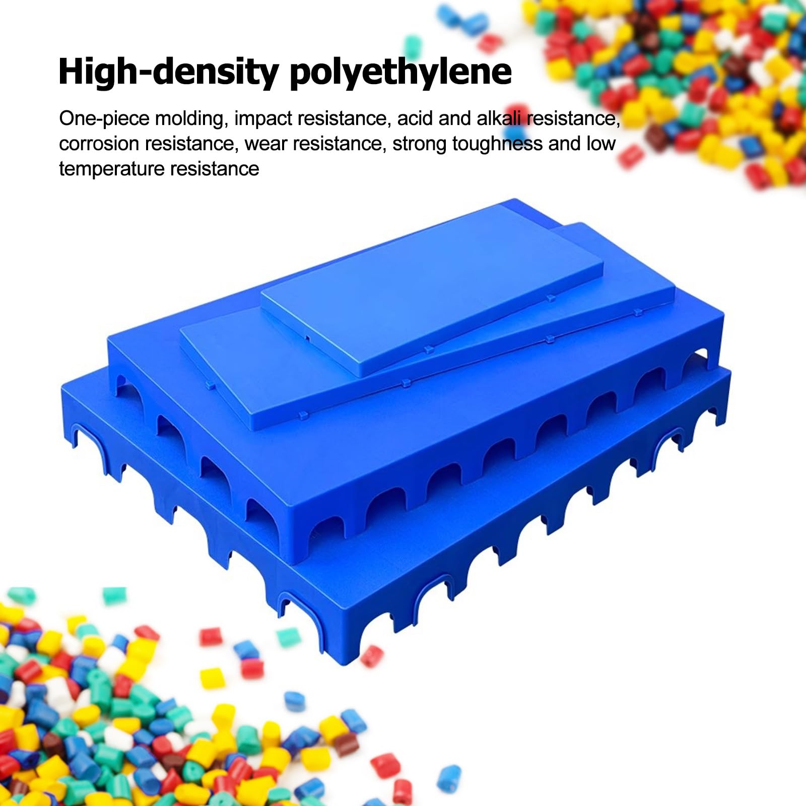 Wytrzymała plastikowa paleta, wodoodporna lekka paleta HDPE do magazynu, piwnicy, supermarketu i przechowywania na zewnątrz