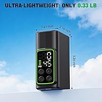 Vista 3 de Mini bomba de bicicleta con medidor, inflador de neumáticos portátil de 150 PSI para bicicletas de montaña y carretera, se adapta a válvulas Presta