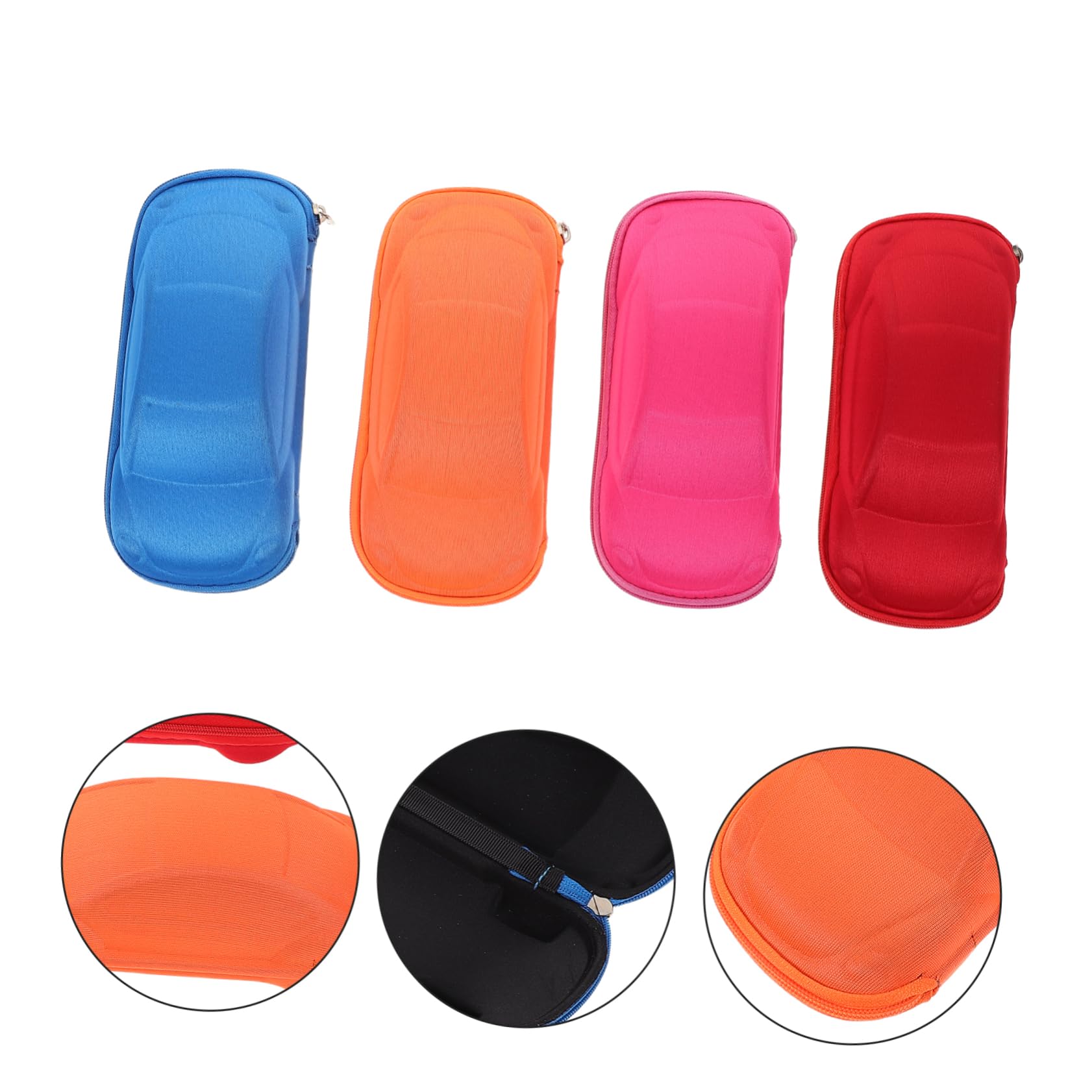 Ipetboom Estuche Portátil y Colorido para Gafas de Sol con Forma de Coche para Niños Resistente Presión Adecuado para Viajes y Uso en Mochila
