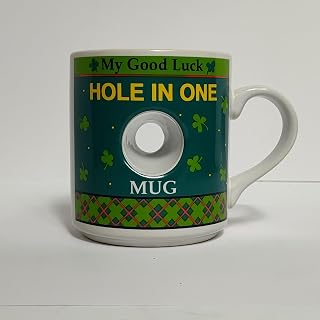 Mugg My Good Luck Hole In One Mug Shamrock Golf Coffee Tea Mug Cup