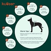Vista 2 de Kuoser - Chaleco salvavidas para perros con tiras reflectantes - Chaleco ajustable de alta visibilidad, salvavidas de ripstop, preservador