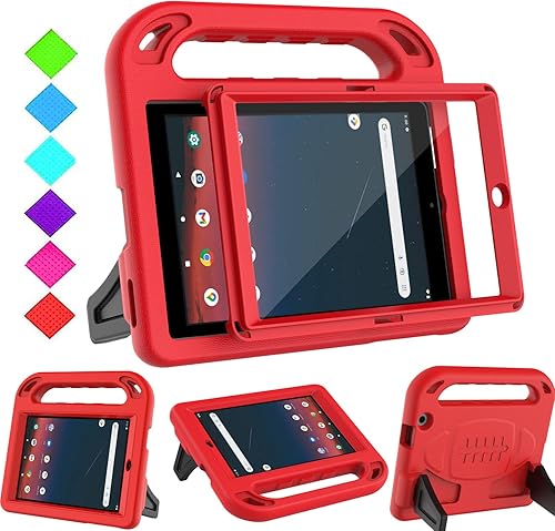 Miniatura 8 de BMOUO Funda infantil para tablet Onn de 8 pulgadas 2022 Gen 3 modelo TBBLU100071483  con protector de pantalla integrado funda ligera a prueba de