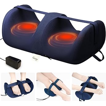TISSCARE 4-in-1 Shiatsu Foot Massager with Heat & Remote Control - Electric Foot Massager for Pain Relief for Plantar Fasciitis Blood Circulation Lightweight & Portable Gift for Parents